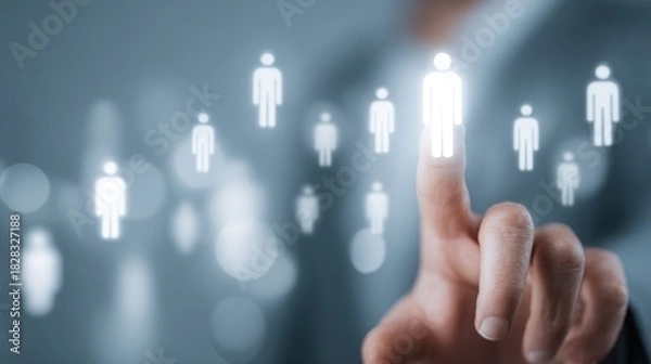 Fototapeta Human resources selection concept