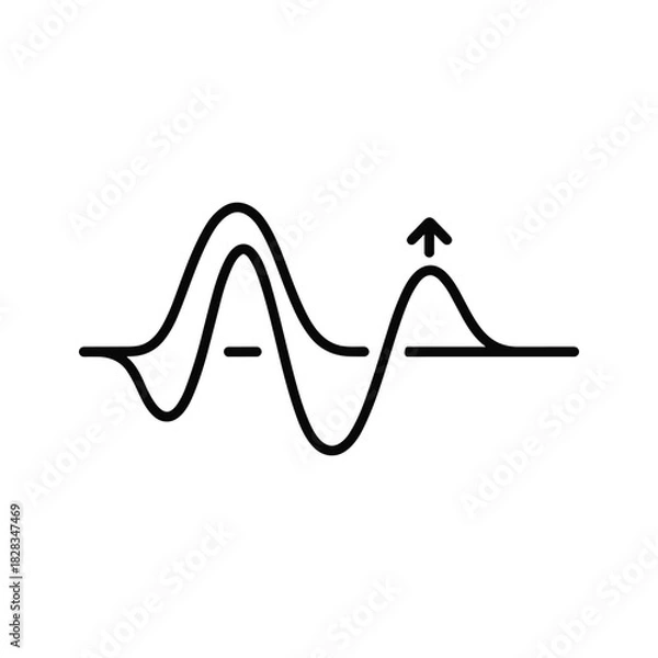 Fototapeta Dynamic data visualization with upward trend showing growth and progress, perfect for business presentations and marketing materials focused on success