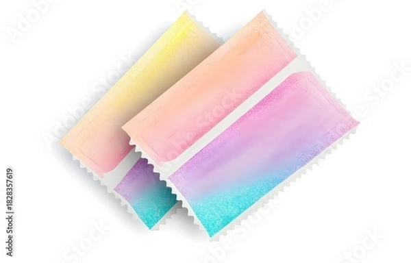 Obraz Pastel Color Gradient Postage Stamps