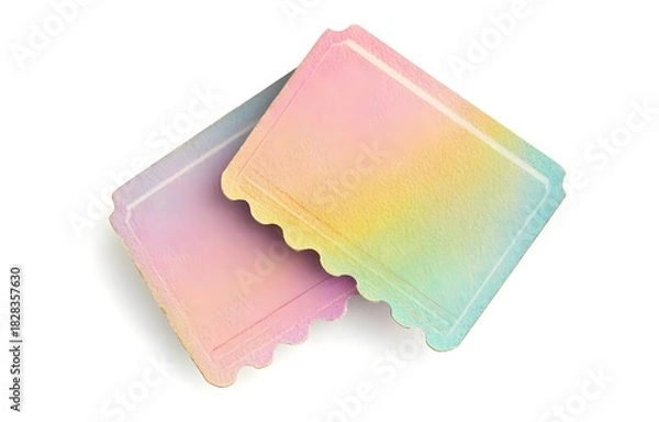 Obraz Pastel Rainbow Tickets