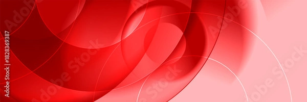 Obraz Abstract pattern red shape gradient design background.