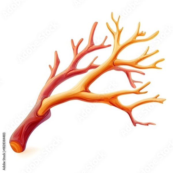 Obraz Vibrant Branching Organic Structure Illustration