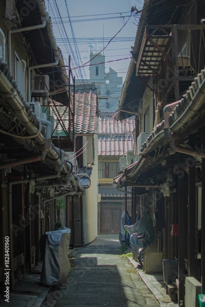 Obraz 京都の路地風景