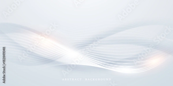 Obraz gray and white abstract background modern vector illustration