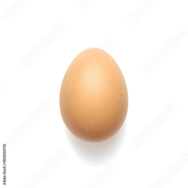 Obraz Fresh hen eggs consist of a shell, egg white, and yolk, typically isolated against a white background for visual clarity.