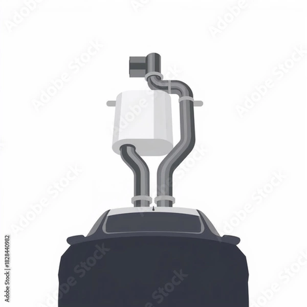 Obraz black briefcase isolated on white