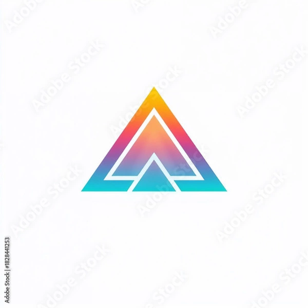 Obraz triangle logo design