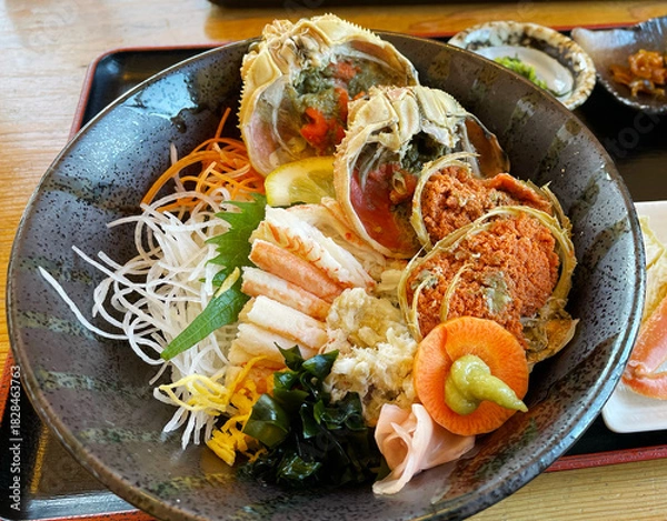 Obraz 蟹料理 新鮮で美味しいズワイガニ(松葉ガニの雌「親ガニ」) 日本