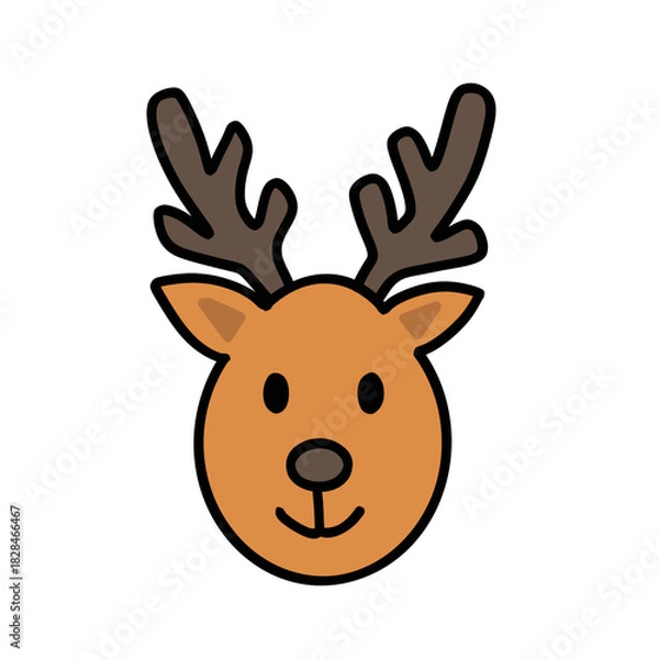 Obraz Festive Christmas icon set vector illustration