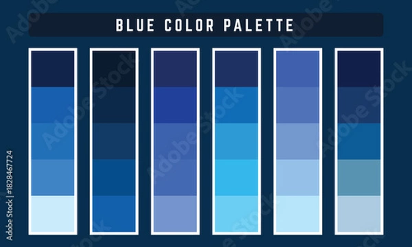 Obraz Blue Vector Color Palette