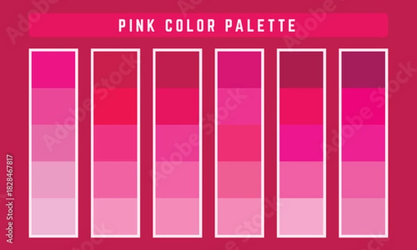 Obraz Pink Vector Color Palette