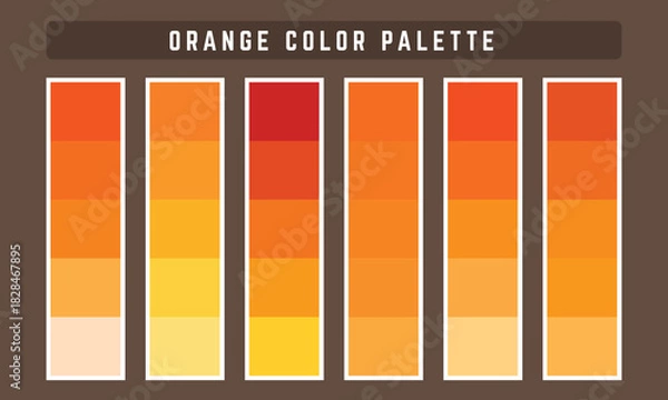 Obraz Orange Vector Color Palette