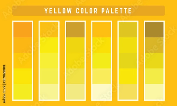 Obraz Yellow Vector Color Palette