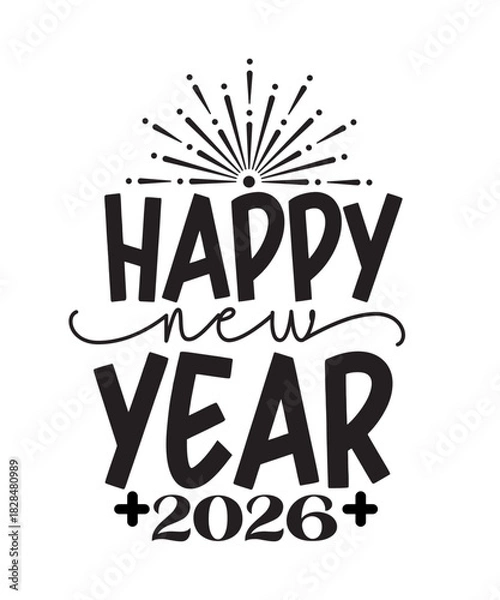 Fototapeta Happy New Year,Happy New Year Svg, 2022 new year Svg, New Year Shirt Svg, New Year Svg, Merry Christmas Svg, Christmas gift idea, Png Dxf Cut Files Cricut,Happy New Year SVG Bundle Cut Files, Hello 20