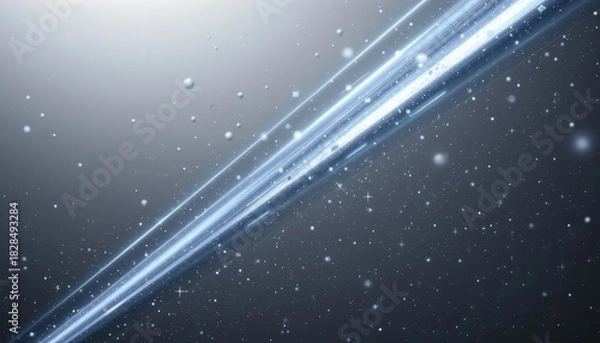 Fototapeta frosted silver grey 92: frosted silver grey, matte metal whisper, low contrast polar wash, accented with soft gradient halo, composition: diagonal frost accent strip