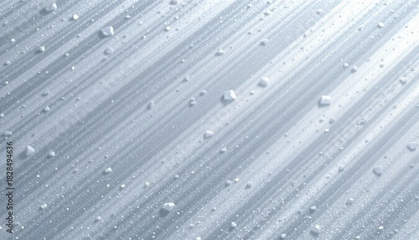 Fototapeta frosted silver grey 137: silvery frost tint, powdered ice surface, subtle overhead frost gleam, accented with pearlescent frost film, composition: diagonal frost accent strip