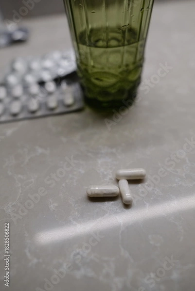 Fototapeta pills on the table