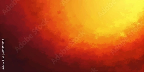 Fototapeta Abstract pixelated background with warm tones of orange yellow and red