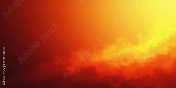 Fototapeta Abstract pixelated background with warm colors orange yellow and red gradient