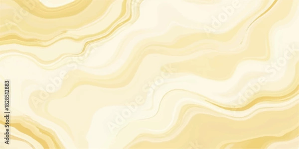 Fototapeta Abstract agate stone texture in soft yellow and cream tones background