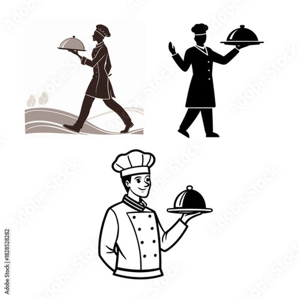 Obraz waiter and tray