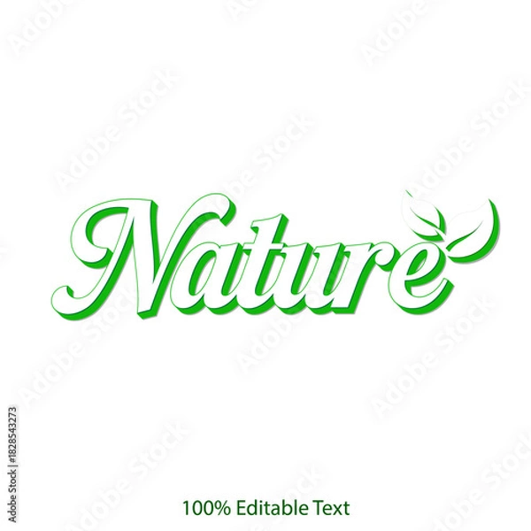 Obraz Modern 3D Typography Logo Design