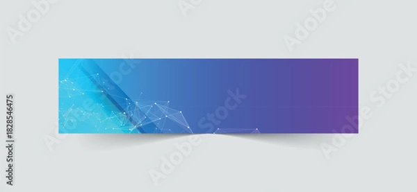 Obraz Abstract LinkedIn Banner With Plexus Lines