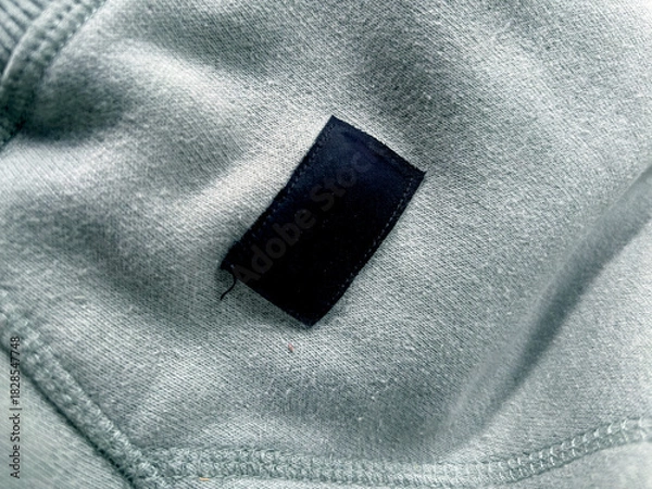 Obraz Close-Up Of Black Tag On Fabric