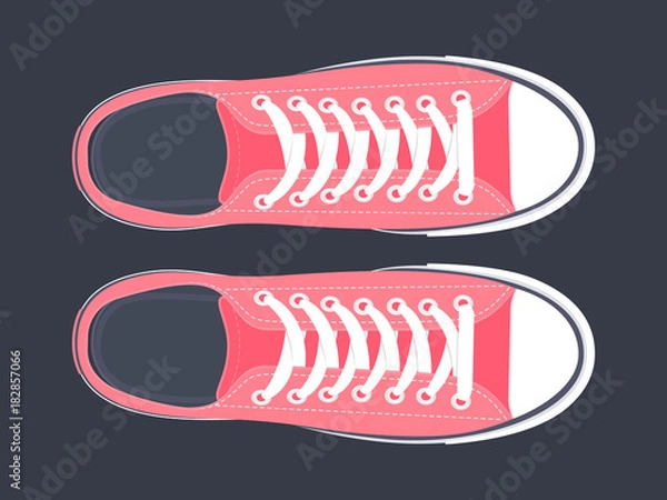 Fototapeta Ilustracja wektorowa buty sportowe