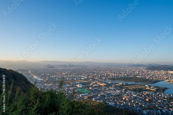 Obraz 日本の香川県高松市屋島のとても美しい秋の風景