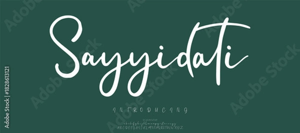 Obraz Abstract Fashion font alphabet. Minimal modern urban fonts for logo, brand etc. Typography typeface uppercase lowercase and number vector illustration.