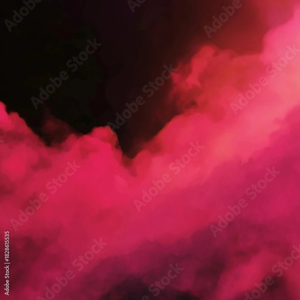 Obraz Red abstract composition featuring a vibrant crimson mist against a pure black background. The overall aesthetic is cinematic and atmospheric, emphasizing contrast and mood.