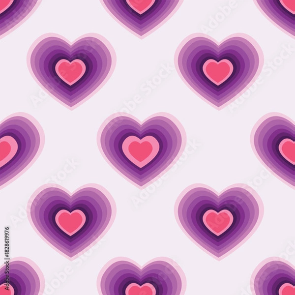 Obraz seamless hearts pattern