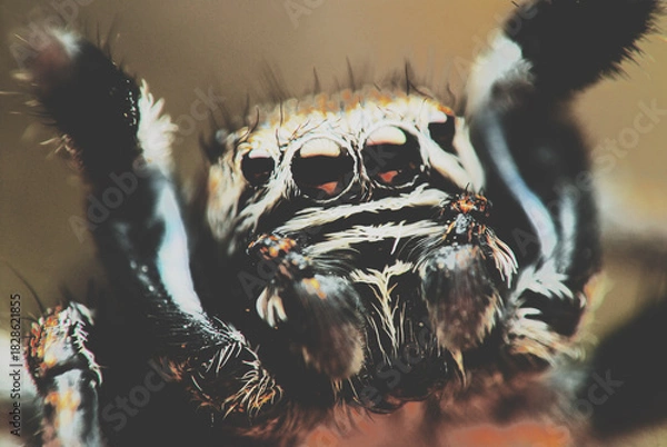Fototapeta Creative background with spider