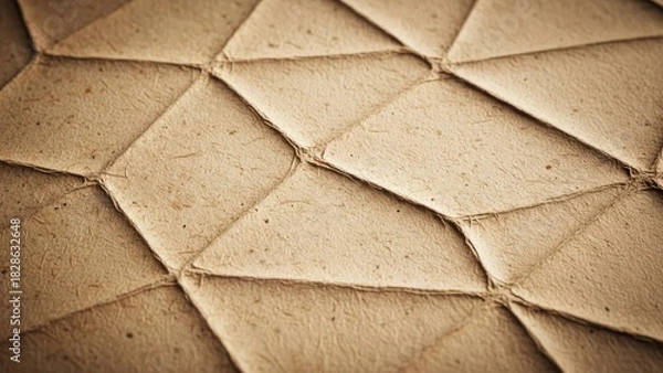 Fototapeta Rustic folded paper texture for vintage designs, invitations and backgrounds bringing warmth and natural elegance to your creative projects