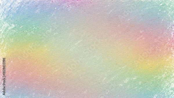 Fototapeta Dreamy pastel watercolor background with soft blending of pink, blue, green and yellow hues for a delicate and modern design project, perfect for spring