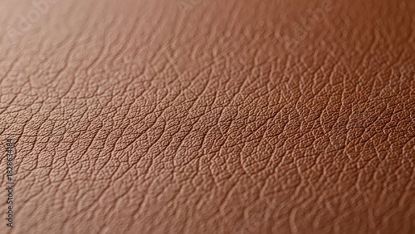Fototapeta Warm brown leather texture with rich grain offers classic style and luxury crafting a sense of timelessness and durability perfect for backgrounds