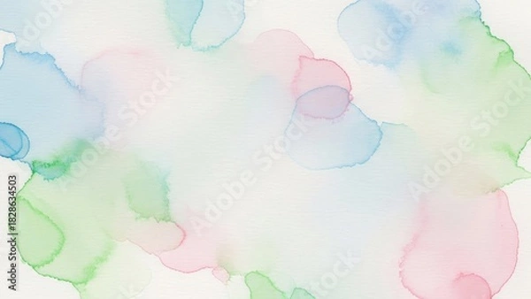 Fototapeta Serene pastel watercolor wash creates a calming and dreamy background for artistic projects, invitations, or websites needing a light, airy touch