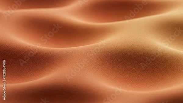 Fototapeta Abstract terracotta waves evoke serene landscapes and warm tones for use in backgrounds, textures, and modern design projects needing a stylish touch