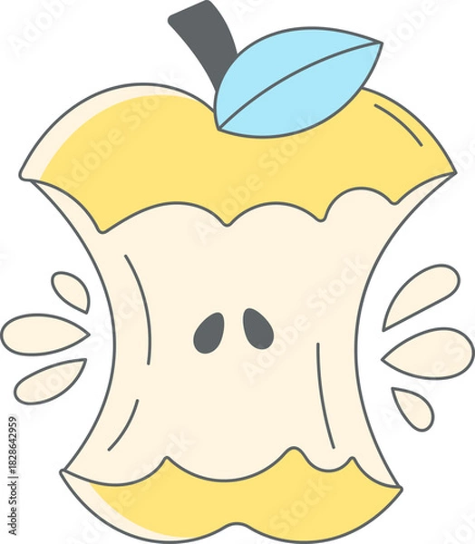 Fototapeta Healthy Lifestyle and Fresh Fruit Concept Vector Illustration Set: Diet, Immunity, Smoothies, Juice, and Food Prep Graphics