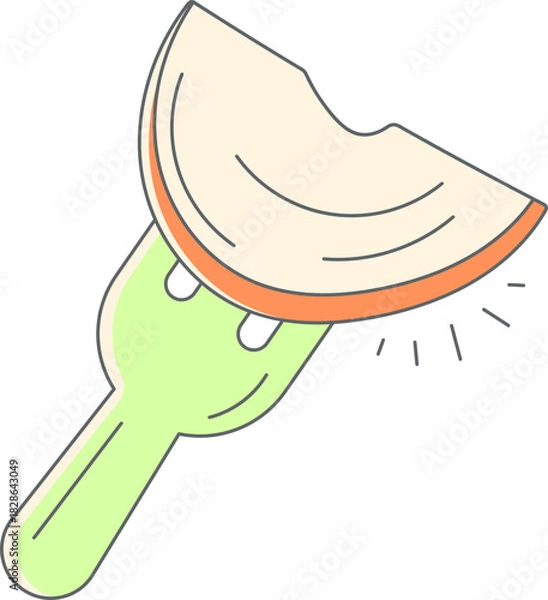 Fototapeta Healthy Lifestyle and Fresh Fruit Concept Vector Illustration Set: Diet, Immunity, Smoothies, Juice, and Food Prep Graphics