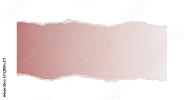 Fototapeta Torn Paper Banner Background with Soft Gradient Texture and Subtle Shadow Effect