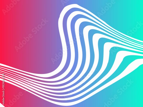 Fototapeta aesthetic liquid abstrck gradient background with dynamic shape