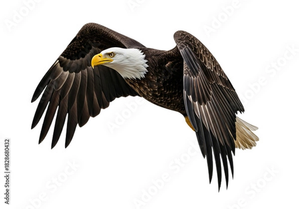Fototapeta Eagle with transparent PNG background