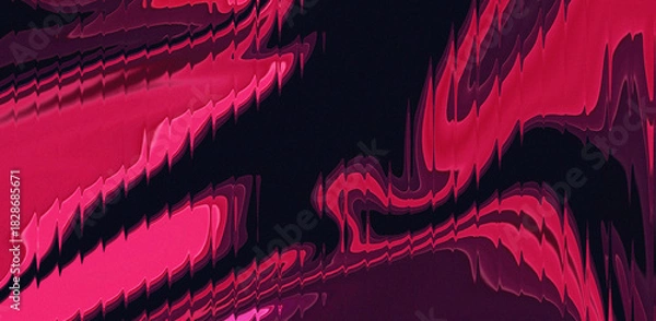 Obraz Dynamic pink and black abstract background with jagged edges for modern designs, creating a bold and eye-catching statement, perfect for artistic projects