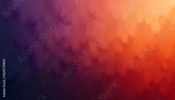Fototapeta Abstract textured background with warm gradient of purple orange and yellow