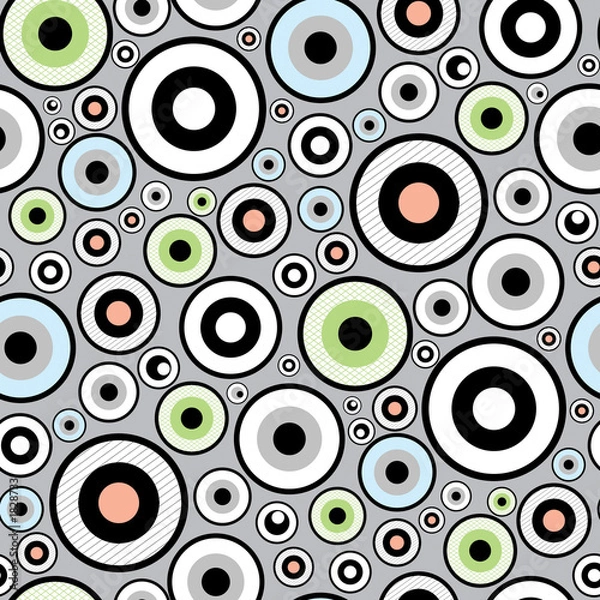 Obraz seamless funky retro pattern