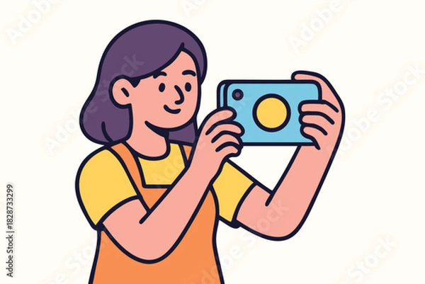 Fototapeta Creating memories in colorful nature