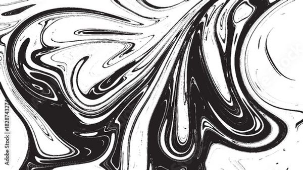 Obraz Black And White Marble Abstract Background