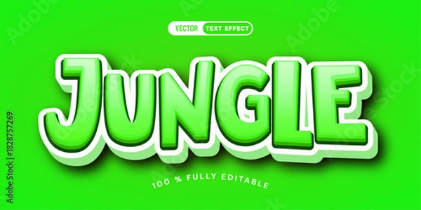 Obraz Jungle editable text effect